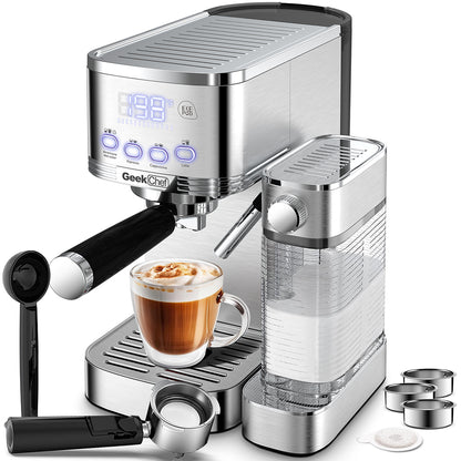 Geek Chef Espresso & Cappuccino Machine with Auto Milk Frothier_10