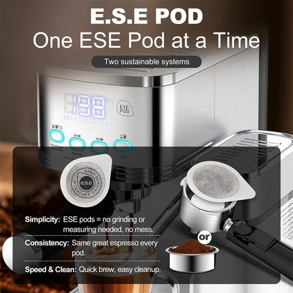 Geek Chef Espresso & Cappuccino Machine with Auto Milk Frothier_8