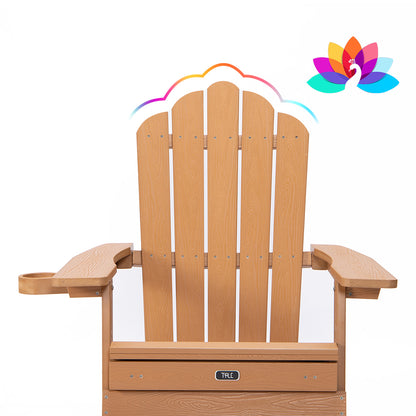 TALE Oversized Folding Adirondack Chair with Pullout Ottoman and Cup Holder_3