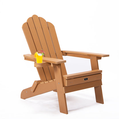 TALE Oversized Folding Adirondack Chair with Pullout Ottoman and Cup Holder_1
