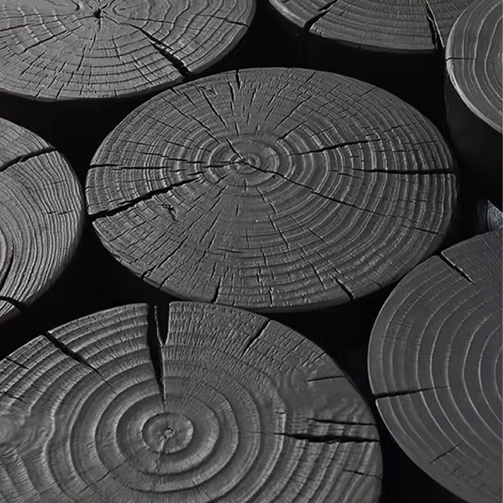 17.7 Inch High Solid Pine Wood Round Accent Table - Black_6