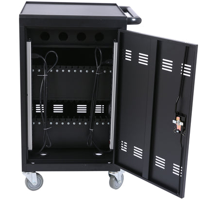 35-Device Mobile Charging Cart for Tablets & Laptops - Black_4
