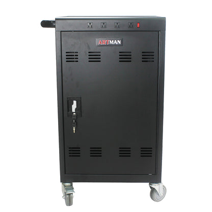 35-Device Mobile Charging Cart for Tablets & Laptops - Black_0