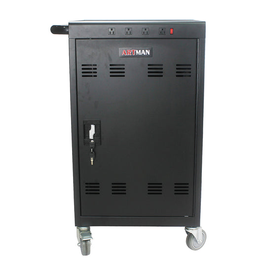 35-Device Mobile Charging Cart for Tablets & Laptops - Black_0