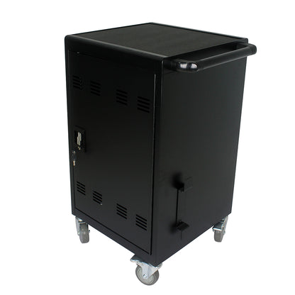 32-Device Mobile Charging Cart & Cabinet - Black_11