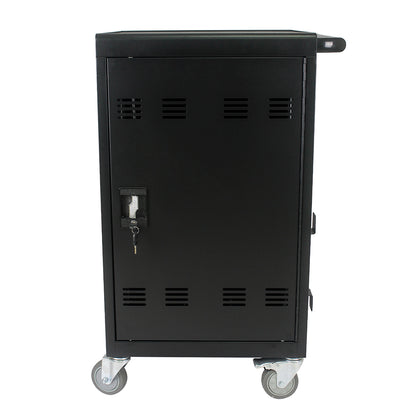 32-Device Mobile Charging Cart & Cabinet - Black_1