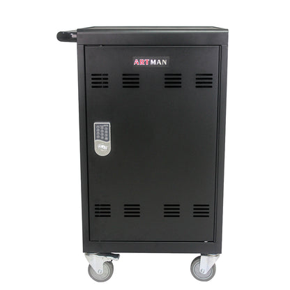 32-Device Mobile Charging Cart & Cabinet - Black_0