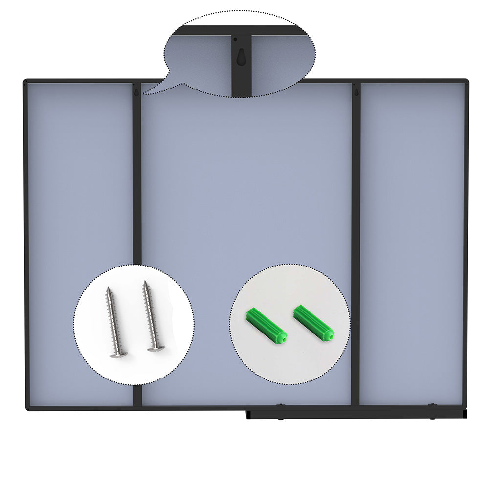 48x30 Inch Modern Bathroom Mirror with Storage Shelf_6