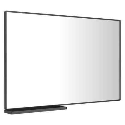 48x30 Inch Modern Bathroom Mirror with Storage Shelf_5