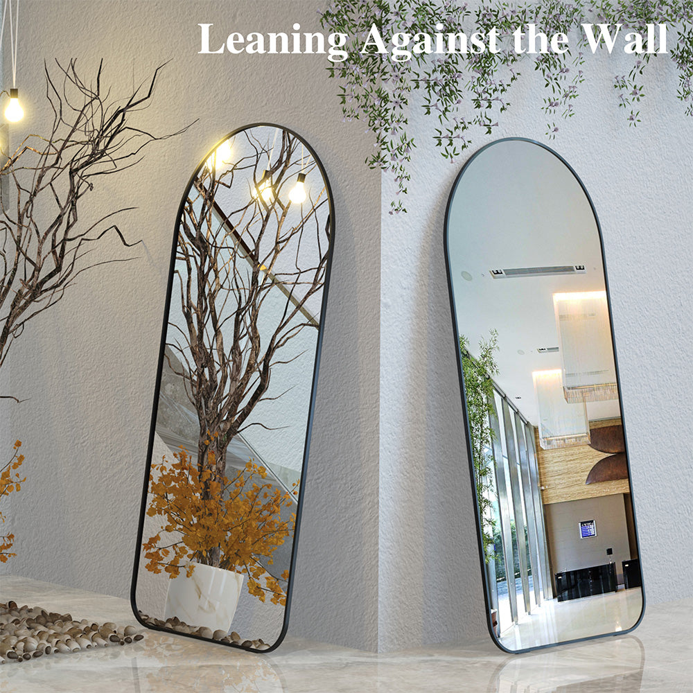71x32 Inch Arch Full-Length Mirror - Black_4