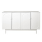 Sleek and Versatile 4-Door Intaglio Storage Cabinet_3