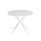 Modern White Marble Cross Leg Round Dining Table_4