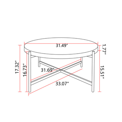 Contemporary Round Coffee Table_5