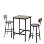 Modern Bar Table Set with 2 Bar Stools_5