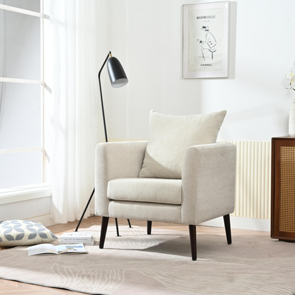 Stylish Chenille Upholstered Barrel Chair_1
