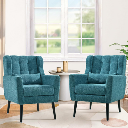 Mid Century Modern Accent Chair with Chenille Fabric_5