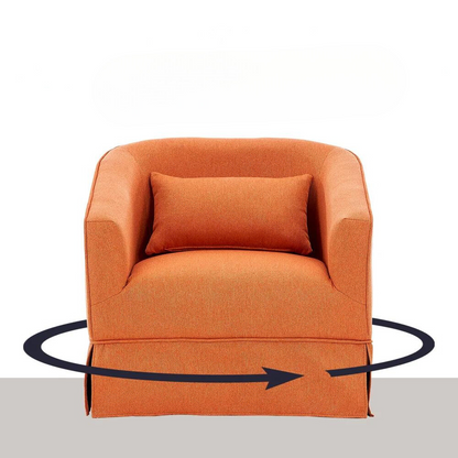 Swivel Barrel Chair with Ottoman_4