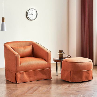 Swivel Barrel Chair with Ottoman_2