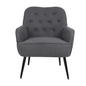 Modern Mid Century Linen Armchair_4