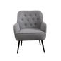 Modern Mid Century Linen Sherpa Armchair_6