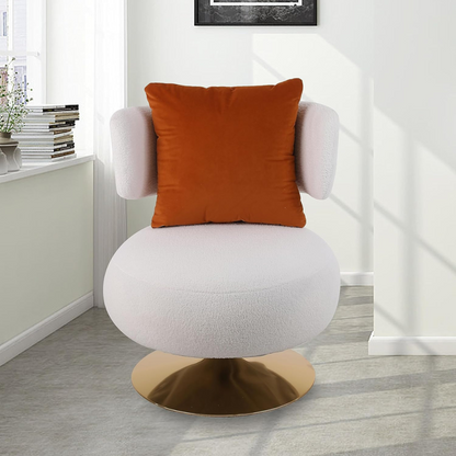 Stylish Fabric Swivel Accent Chair_3
