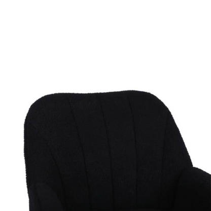 Modern Mid Century Chair velvet Sherpa Armchair for Living Room Bedroom Office Easy Assemble_4
