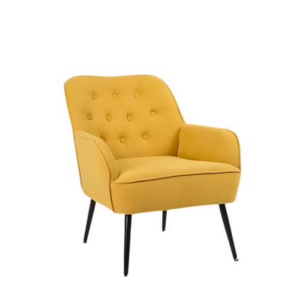 Stylish Mid-Century Linen Sherpa Armchair_3
