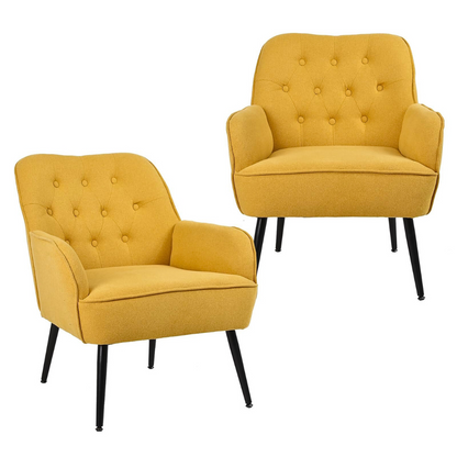 Stylish Mid-Century Linen Sherpa Armchair_4