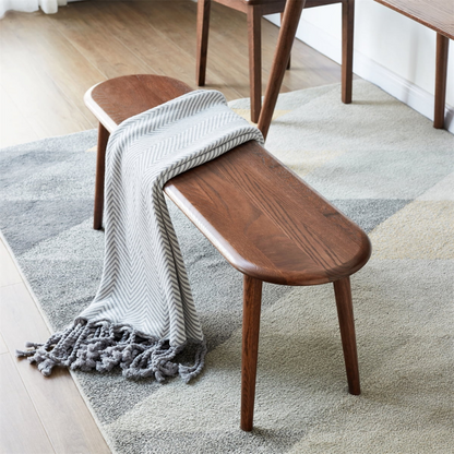 Stylish Natural Oak Dining Bench_0