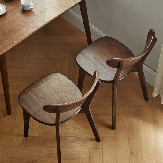 Set of 2 Wooden Dining Chairs_0