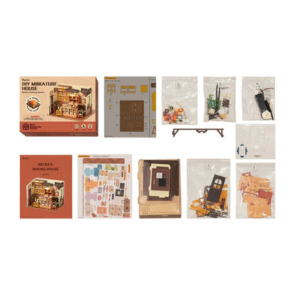 Rolife Becka's Baking House DIY Miniature House Kit, Only Supports TK And Independent Site Sales