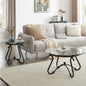 2-piece Coffee Table Set With Tempered Glass Surface