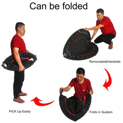 40 Inch Mini Exercise Trampoline For Adults Or Kids Indoor Fitness Rebounder Trampoline With Safety Pad Max. Load 300LBS