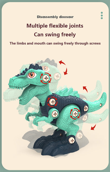 Disassemble And Assemble Dinosaurs, Boys Benefit From Intelligence, Assemble Screws, Children's Toys