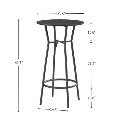 Metal Backrest Bar Chair