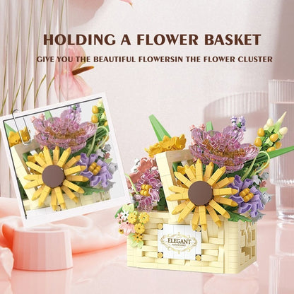 Heart Towards The Sun Handheld Flower Basket With Light. It Has A Sophisticated And Unique Design That Conveys Warmth And Beauty