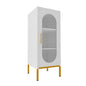 Fluted Glass Door Cabinet