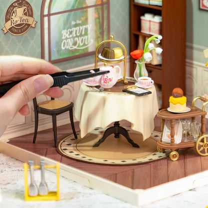 Rolife Sweet Sips Tea DIY Plastic Miniature House, Only Supports TK And Independent Website Platforms