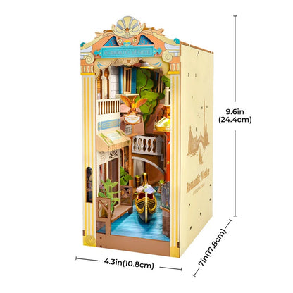 Rolife Romantic Venice DIY Book Nook Shelf Insert Kit, Only Supports TK And Independent Website Platforms