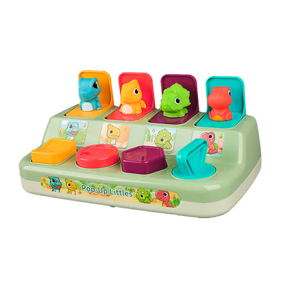 Dinosaur Hide And Seek Mechanism Box, Puzzle Toy Pop Up Switch Button Pop Up Music