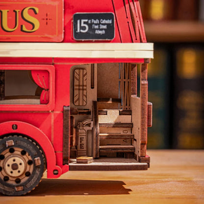 Rolife London Tour Bus 3D Wooden Puzzle,Only Supports TK And Independent Website Platforms