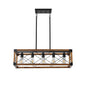 5 Lights Vintage Farmhouse Chandelier For Kitchen, Living Room, Dining Room Walnut - No Bulbs  Unavailable Platforms- Temu