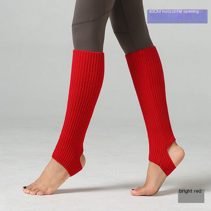 Children and adults Latin dance leg covers knitted sports protective woolen ballet leg warmers yoga foot warm socks
