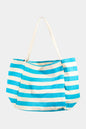 Fame Stripe Contrast Tote Bag