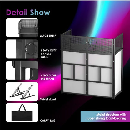 Portable DJ Curtain Wall Booth