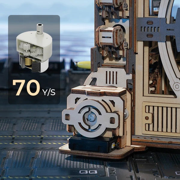 ROKR Marble Spaceport Marble Run 3D Wooden Puzzle, Only Supports TK And Independent Website Platforms