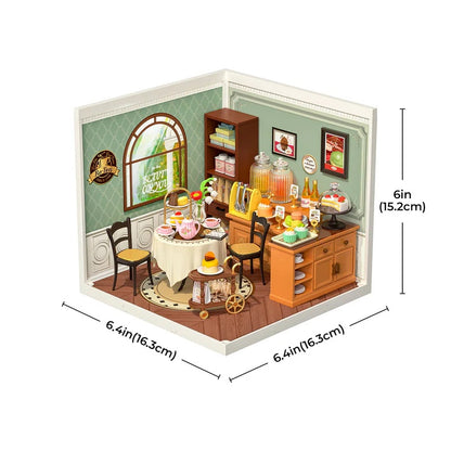 Rolife Sweet Sips Tea DIY Plastic Miniature House, Only Supports TK And Independent Website Platforms