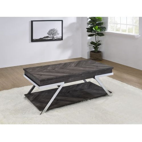 Roma - Lift Top Cocktail Table - Gray