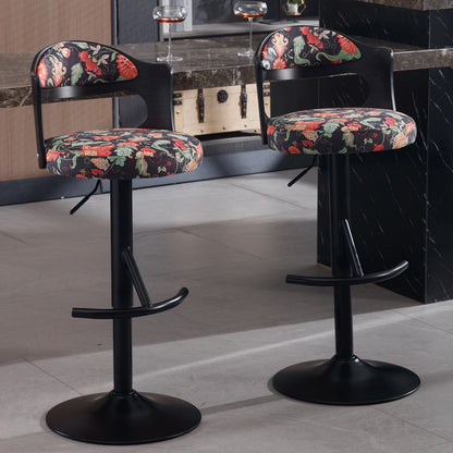 Solid Wood Swivel Bar Stool