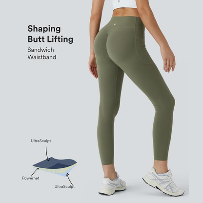 Sports fitness pants tight peach hip lift high waist nude sex yoga pants for women